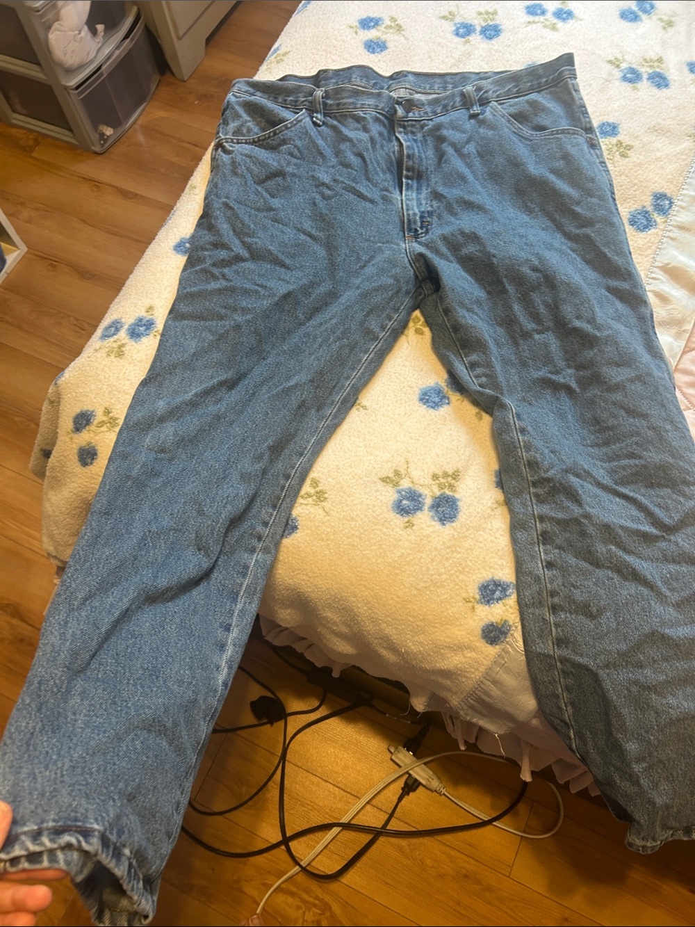Classic Men's Blue Denim Jeans - Comfortable Everyday Fit